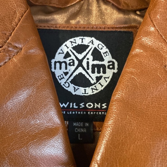 Wilsons leather jacket- vintage Maxima - Picture 2 of 3